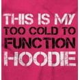 thumbnail image 2 of Too Cold Cute Winter Cuddle Unisex Plus Fleece Graphic Hoodie Brisco Brands 3X, 2 of 5