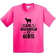 thumbnail image 3 of Inktastic Easily Distracted by Goats Youth T-Shirt, 3 of 5