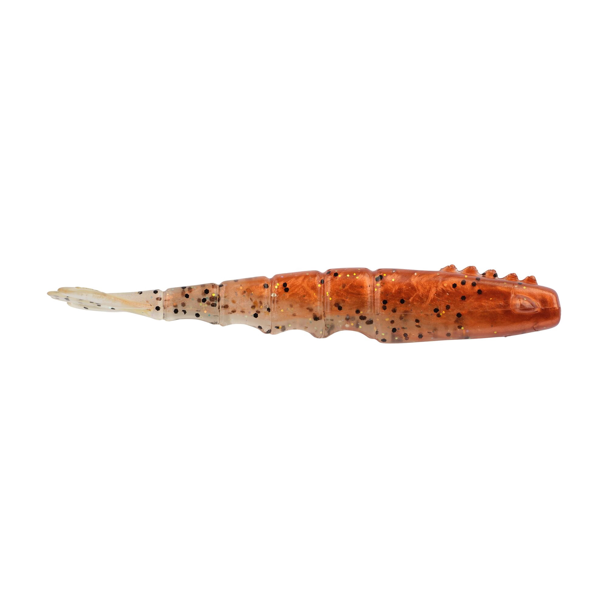 Berkley PowerBait® Saltwater Bonga Shrimp, 4 in, Shrimp, New Penny (6-count)
