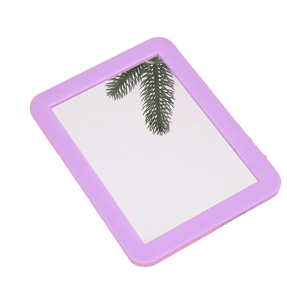 ACDANC Light Purple Locker Mirror - Magnetic Rounded Corner Makeup Mirror