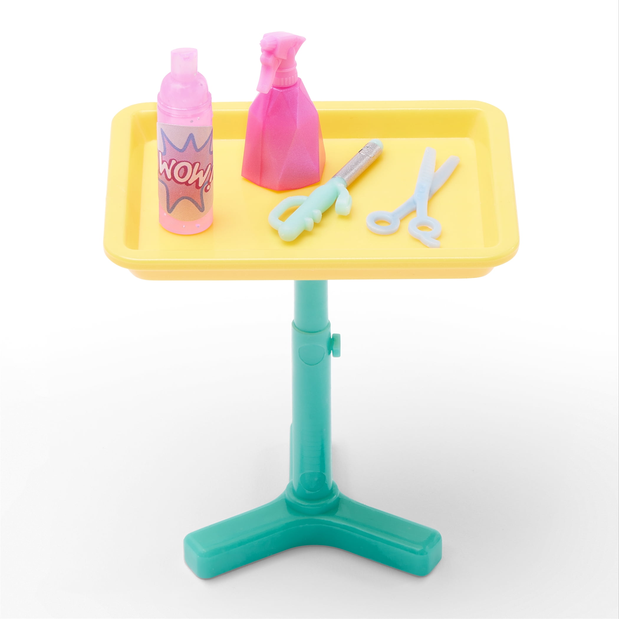 Hey Bestie 19pc Hair Salon Playset for Small Dolls (5.5-inch) with Accessories, Kids 3 Years & up