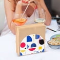 thumbnail image 3 of Yayeee Napkin Holder for Table Set of 2 Kitchen Paper Tissue Organization, Blue Retro Shapes, 3 of 8