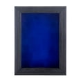 thumbnail image 2 of 8x10 Distressed Black Shadowbox Frame - Interior Size 8x10 with 1" Usable Depth - Royal Blue Acid-Free Suede Backing, 2 of 5