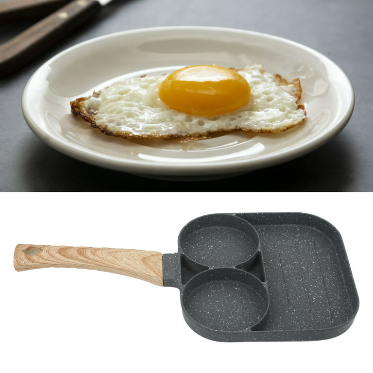 2 Pack] 4 Egg Frying Pan & Divided Grill Egg Pans Nonstick