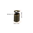 thumbnail image 2 of Unique Bargains Embouts de Cordon, 100 Pcs Embouts de Ressorts Métalliques 4x9mm Embouts de Terminators à Fronces Ton Bronze, 2 of 5