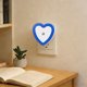 thumbnail image 5 of Decoración del hogar, decoración de habitaciones, decoración de paredes, luz nocturna LED enchufable en forma de corazón con sensor de anochecer al amanecer, encendido automático por la noche y apagad, 5 of 6