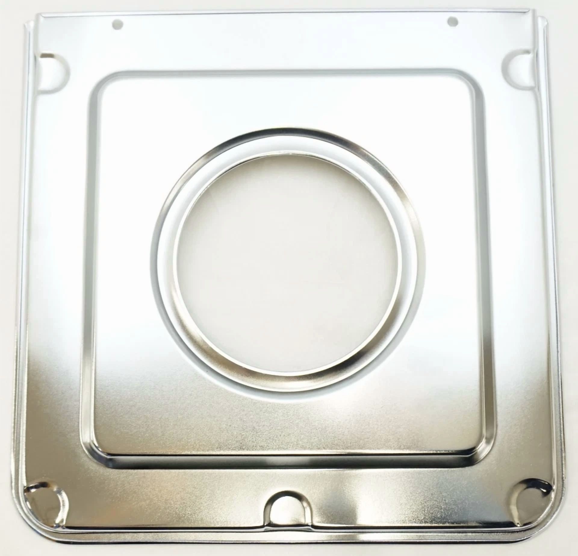 Stanco 9" X 9.25" Chrome Square Gas Range Drip Pan, 950S