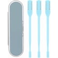 thumbnail image 1 of 2-in-1 Nasal Hair Cutter with Ear Pick, 360° Rotating Trimmer (3pcs Blue), 1 of 6