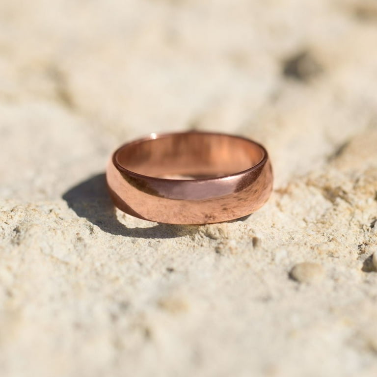 Solid Copper Band Ring 6mm Sizes 6-12 Made in the USA Solid Copper Band Ring 6mm Sizes 6-12 Made in the USA