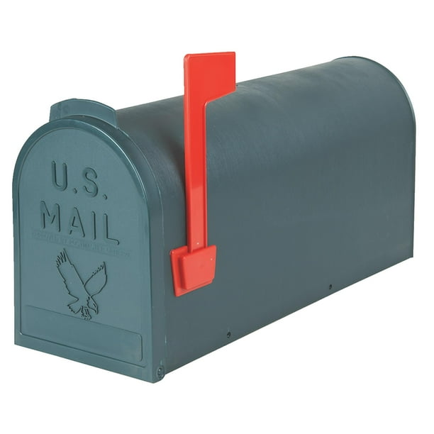 1 GREEN POLY MAILBOX
