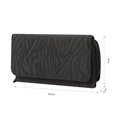 thumbnail image 2 of TOTTO Cartera de Dama - Mujer | con Cierre en Broche y RFID Blocker TEXTURE VAR negro G, 2 of 5