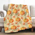 thumbnail image 5 of Nmdmisc Fall Throw Blanket,Halloween Pumpkin Autumn Plush Fall Decor Fleece Fuzzy Picnic Throw Blanket for Couch Sofa Chairs,Cute Holiday Maple Leaf Blankets and Throws for Home (27.5" x 39"), 5 of 6