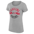 thumbnail image 2 of Women's G-III 4Her by Carl Banks Heather Gray Carolina Hurricanes Super-Slim Fit Lightweight City Graphic Sport Crewneck, 2 of 3