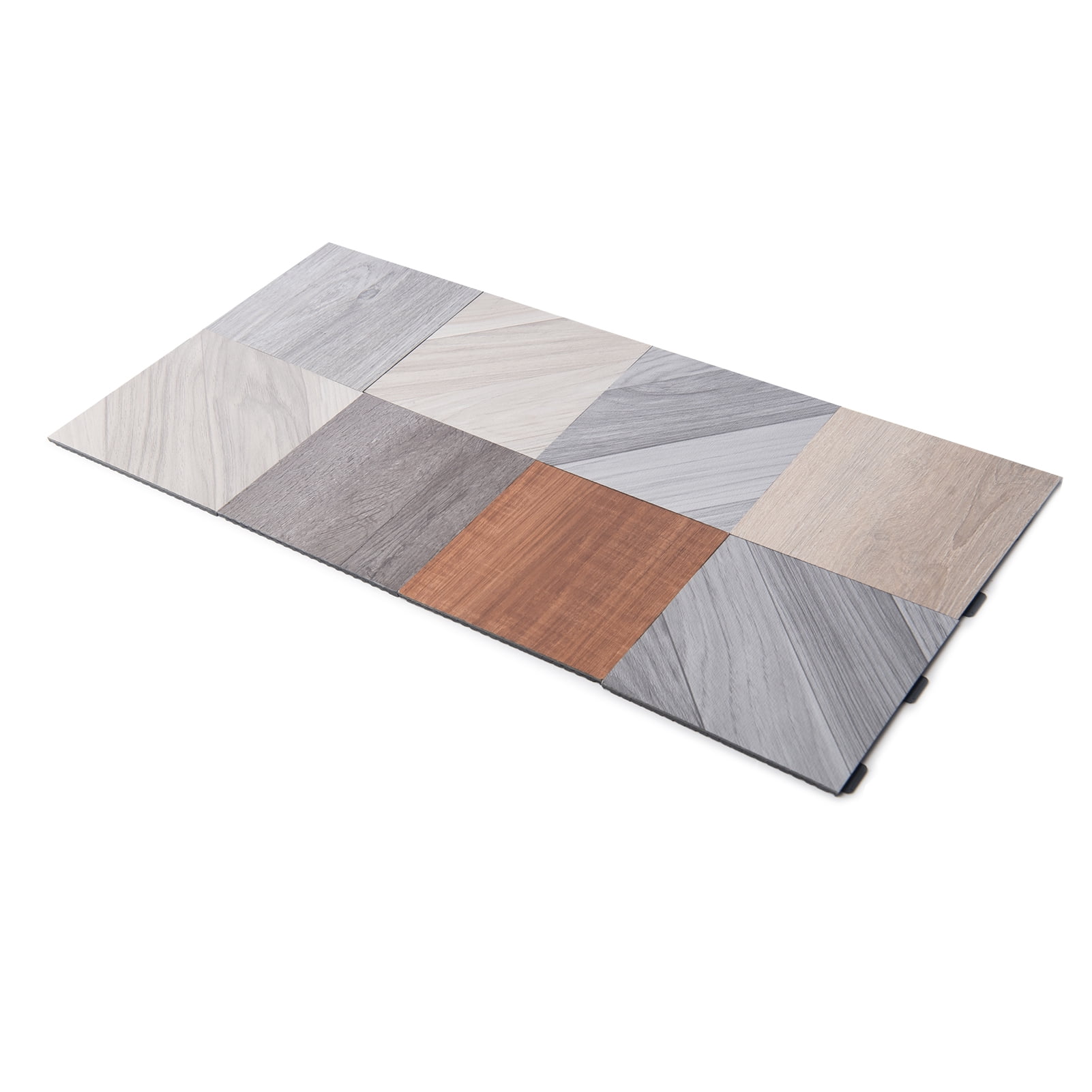 Art3d 8-Pack 6" x 6" Interlocking Luxury Vinyl Flooring Tile-Sample