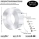 thumbnail image 2 of Double Sided Adhesive Tape 2pcs 3m Clear Mounting Tape Strong Double Sided Sticky Tape Clear Adhesive Tape, 2 of 4
