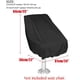 thumbnail image 5 of Funda para asiento de barco, impermeable, para motor principal marino, cubierta antipolvo para asiento de lancha rápida, protección para todas las estaciones, pontón (negro, 22x24x25 pulgada, 5 of 5