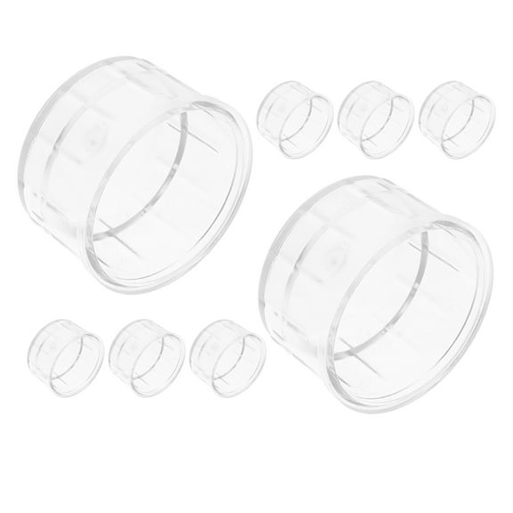 Masteelf 8PCS Bubble Tea Shaker Lids Plastic Replacement Caps Spill Proof Cocktail Shaker Lid Cover for Jars Juice Cups Milk Tea Accessories