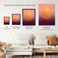 thumbnail image 3 of Gold Sun Aubergine Dawn Abstract Minimalist Oil Painting Purple Pink Early Morning Mist Large Wall Art Poster Print Thick Paper 18X24 Inch, 3 of 5