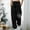 46-Black, variant on Gaecuw Palazzo Pants for Women Dressy Plus Size Regular Fit Long Pants Lounge Trousers Sweatpants Casual Loose Baggy Yoga Pants High Waisted Summer Ankle Length Workout Pants Striped Athletic Pants