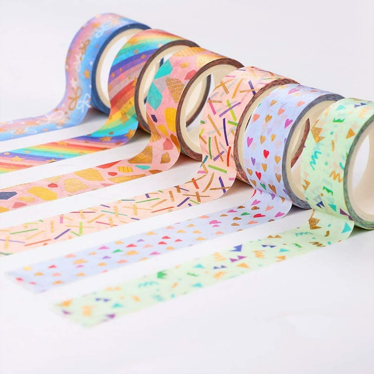 Washi Tape,12 Rolls Washi Tape Set Decorative Washi Tape Cute Gold