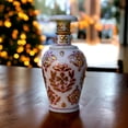 thumbnail image 3 of Marble Decorative Handmade Painted Flower Vase Pot Artifact Home Accent Decor Art Object Souvenirs Wedding Favors Size: H-15 x W-7 x L-7 cm, 3 of 9