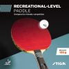 STIGA Force Ping Pong Paddle – 5-ply Blade – 2mm Sponge – Flared Handle – Perfect for High-Scoring Friendly Competition