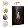 thumbnail image 2 of Pink Cute Ghost in The Forest Room Aesthetic Poster Print Art Wall Painting Canvas Posters Gifts Modern Bedroom Decor 12x18inch(30x45cm), 2 of 6