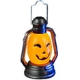 thumbnail image 2 of Light Up Mini Pumpkin Head Lantern Light Decoration, 2 of 2