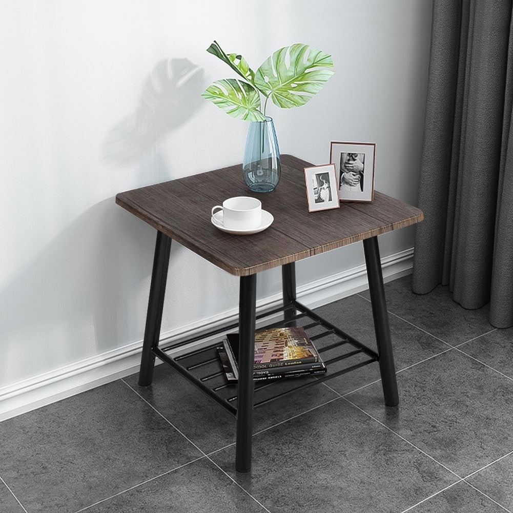 rustic end tables with shelves rustic end tables with shelves