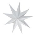 thumbnail image 1 of Estrella de Navidad Puerta de estrella plegable de papel Colgante Decoración de fiesta Árbol Topper Blanco Sunnimix estrella de papel colgante de navidad, 1 of 8