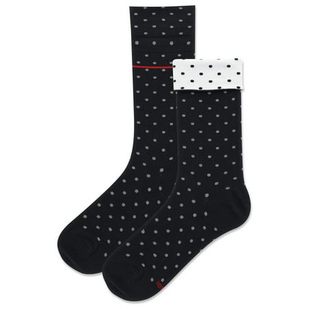 

Hot Sox Women s Double Dot Turn Cuff Sock 1 Pair Pack Double Dot (Black) Women s Shoe Size: 4-10