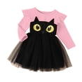thumbnail image 3 of Black Cat for Girls Long Sleeve Tulle Tutu Dresses Fall Halloween Dress Baby Girl Halloween 4-5 Years, 3 of 9