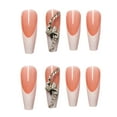 thumbnail image 4 of 24 piezas de uñas largas uñas postizas ballet cambio gradual ataúd uñas acrílicas rosa uñas postizas acrílico brillante diseño chino uñas postizas baile Taichi uñas mujer Namotu CZJP-HY39-5, 4 of 6