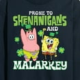thumbnail image 3 of SpongeBob SquarePants - Prone To Shenanigans And Malarkey - Men's Long Sleeve T-Shirt, 3 of 6