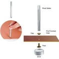 thumbnail image 2 of 2024, Cuero Remaches 240 Set 2 Tamaños Doble Remache Tubular Metal Studs, 2 of 3
