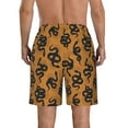 thumbnail image 3 of Kdxio Snake Pattern Mens Casual Shorts - Drawstring Summer Beach Sports Shorts for Men, 3 of 9