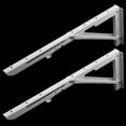 thumbnail image 2 of simhoa 2 Pieces Folding Shelf Brackets K Type Spring Steel Brackets Shelf Hardware 18inch, 2 of 8