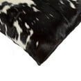 thumbnail image 2 of Torino Cowhide Pillow 12x20 Black and White Natural 1 Piece, 2 of 2