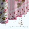 thumbnail image 6 of Pioneer Flower Floral Print Pattern Shower Curtain 72"x72" ,Bathroom Decorative Shower Curtains Set with 12 Hooks,Modern Waterproof Washable Shower Curtain, 6 of 6