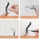 thumbnail image 5 of 10-Pack Wall Hooks for Hanging Coat: 10KG Metal Strong Hook with Screw, Individual Hangers for Clothes Towel, for Bathroom Door, Black 10cm, 5 of 5