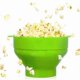 thumbnail image 2 of Microwave Silicone Popcorn Popper Collapsible Silicone Popcorn Maker Bowl with Handle Lid, 2 of 4