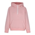 thumbnail image 6 of IVEYRTF Boys Girls Zip Up Hoodie Casual Jacket Long Sleeve Top with Pockets Full Zip Front Closure Kids Sweatshirt for Daily Wear School Travel Cold Weather(Pink,11-12 Years), 6 of 7