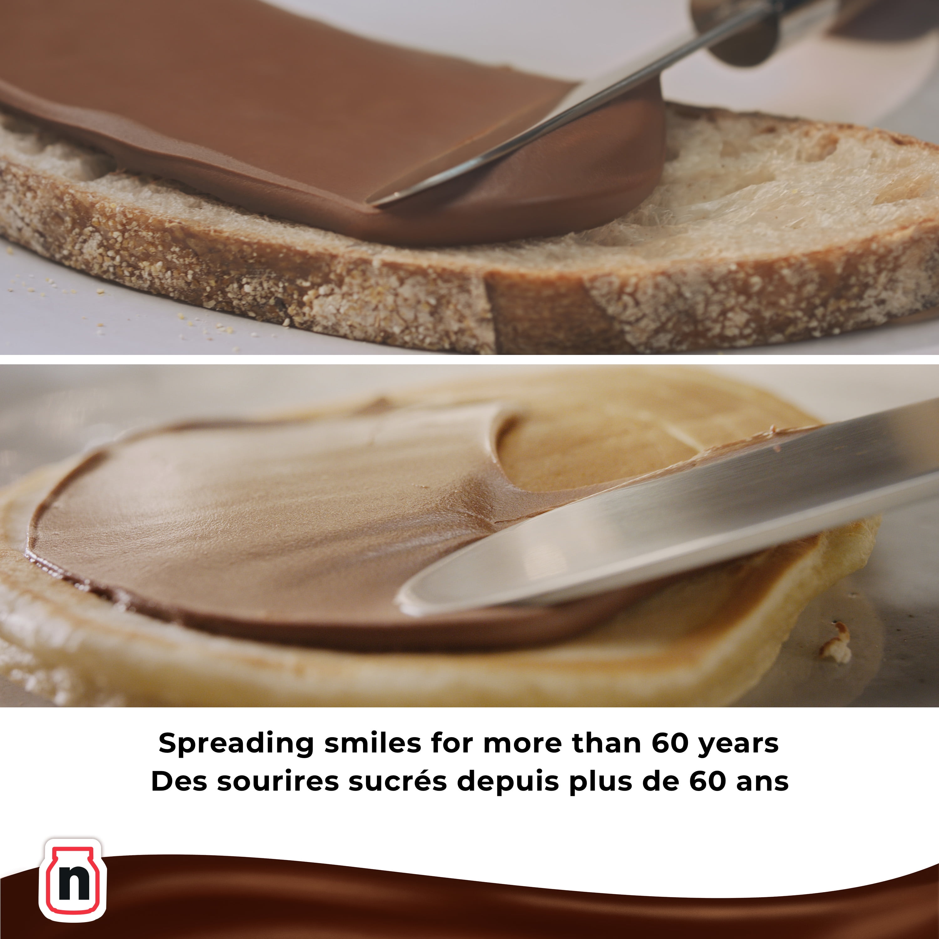 NUTELLA Hazelnut Spread with Cocoa for Breakfast, 2 Jars