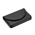 thumbnail image 3 of Uxcell PU Leather Magnetic Closure Name Cards Case Business Card Holder Black, 3 of 5
