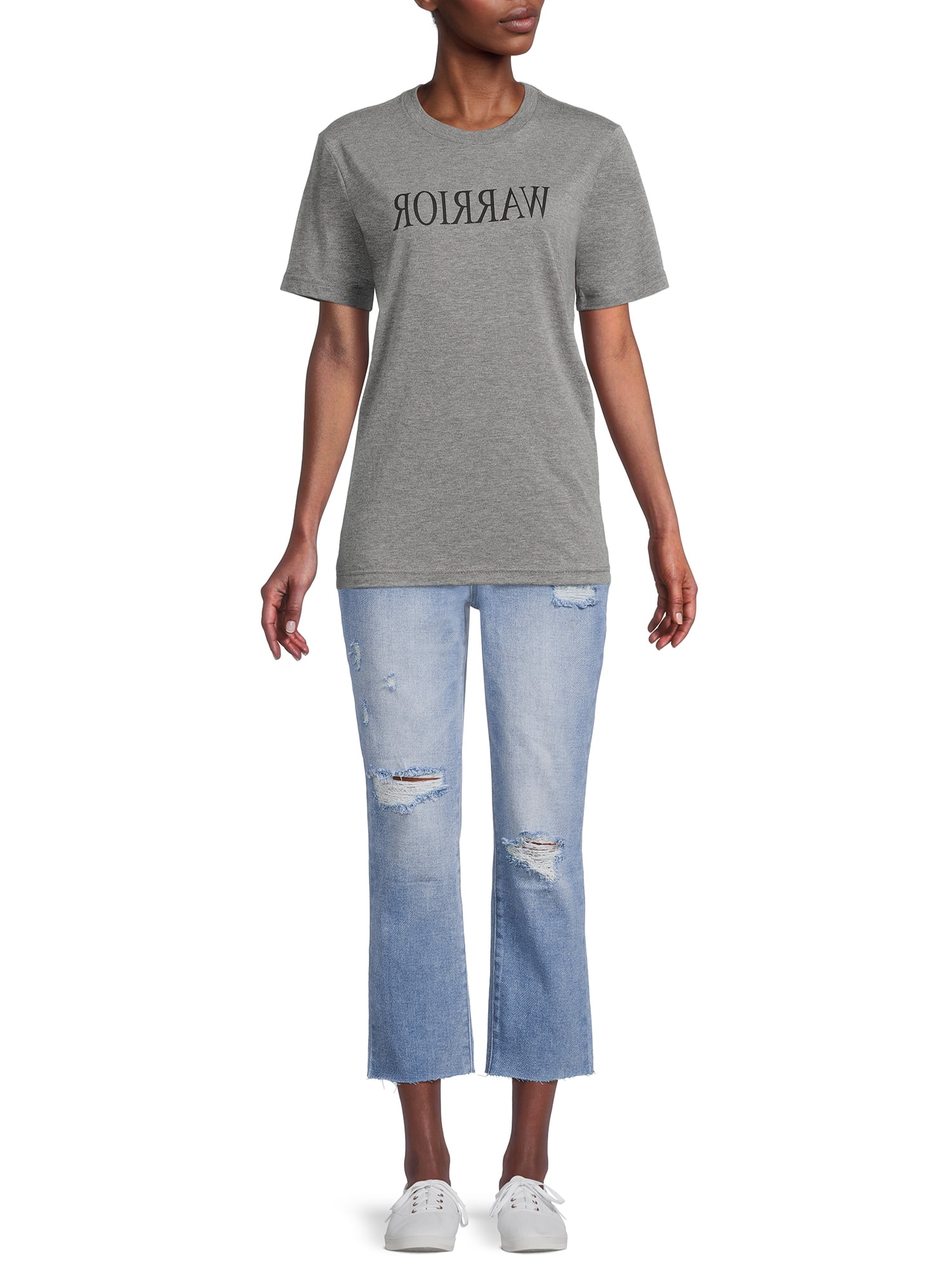 Off The Grid Women's Warrior Reverse Letter Tee with Short Sleeves