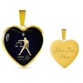 thumbnail image 3 of Libra Constellation Horoscope Zodiac Necklace 18k Gold Heart Pendant 18-22", 3 of 3
