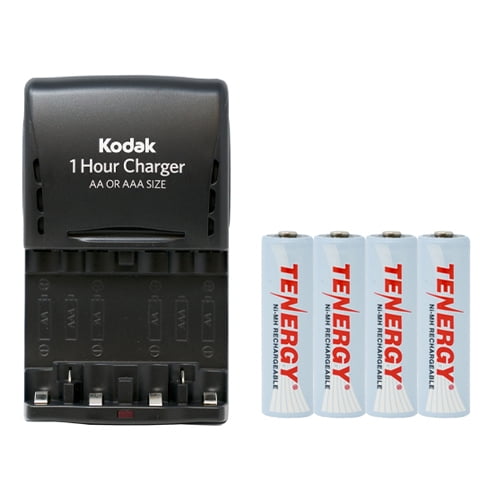 TENAVOLTS 1.5V AAA Lithium Rechargeable Battery, 4 Counts with Charger