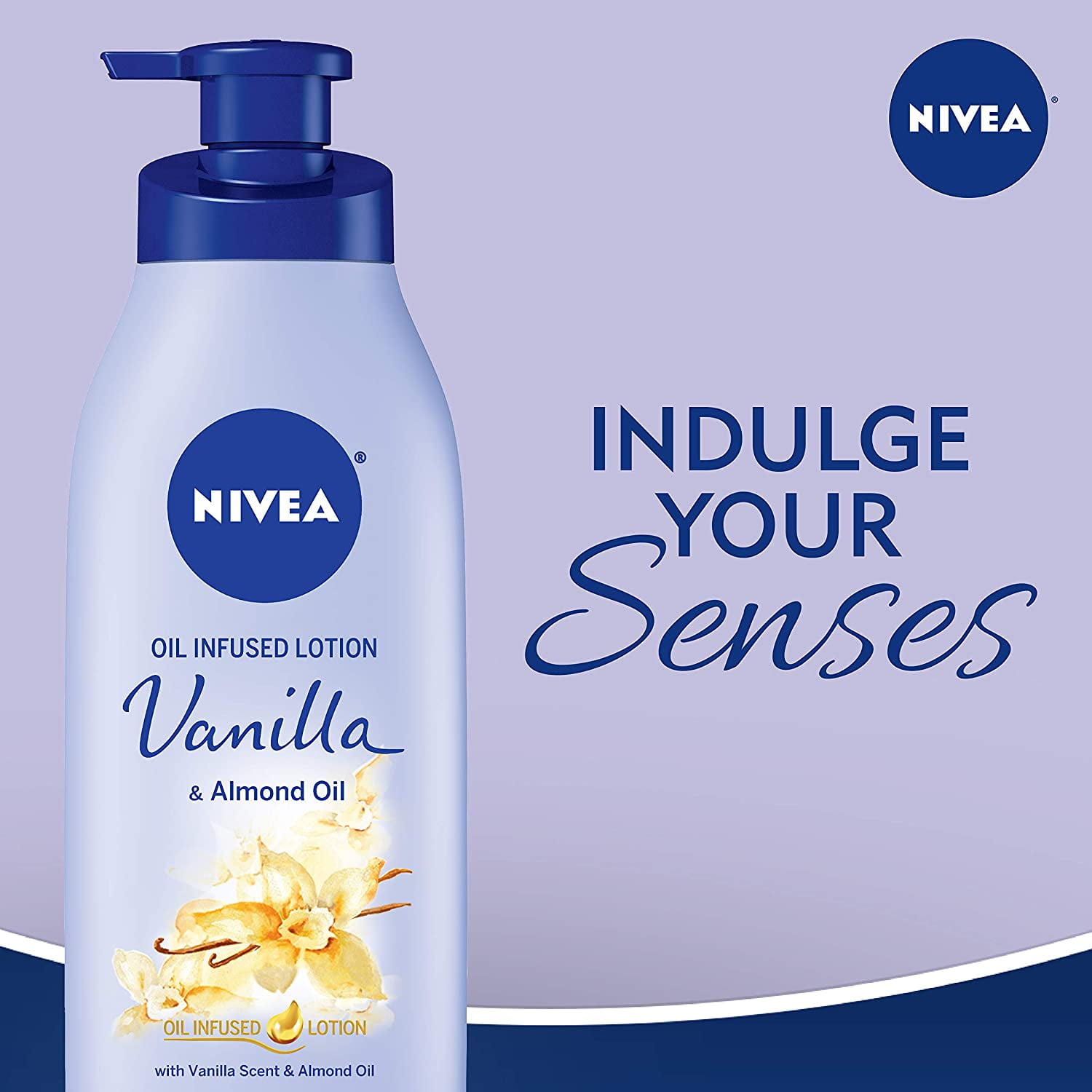 NIVEA Oil Infused Body Lotion, Vanilla and Almond Oil 16.9 oz (Pack of 3)