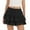 Black, variant on ibiyuan Tennis Skirts For Women With Shorts Flowy Shorts for Women Boho Ruffle Skorts High Waist Casual Tiered Mini Skirt Lace Summer Golf Tennis Skorts