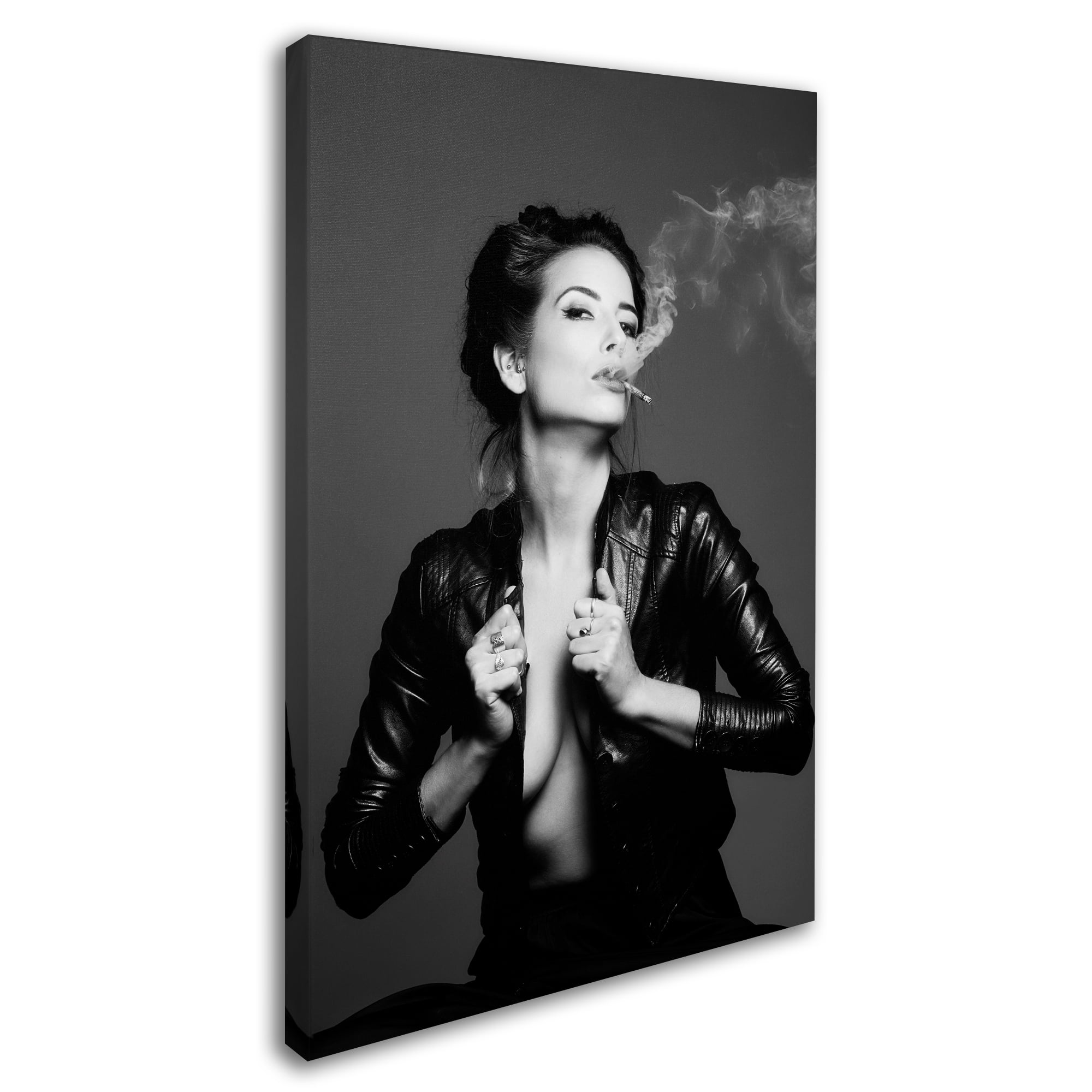 Tal Flint 'Smoking' Canvas Art